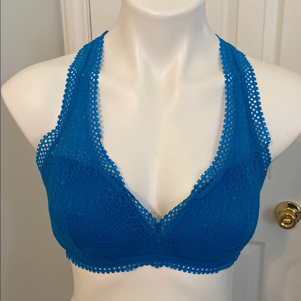 Victoria's Secret Blue Lace Trim Bra